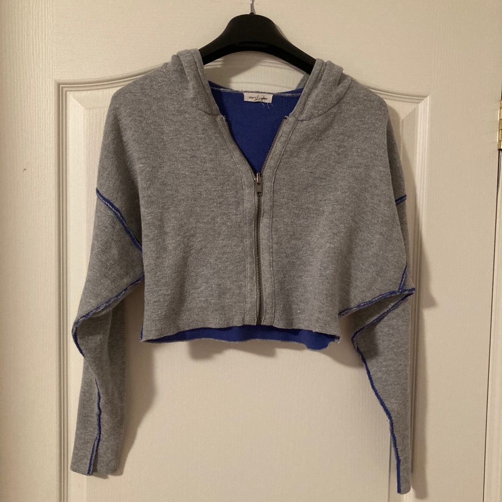 Urban Outfitters Cropped Zip-up Hoodie